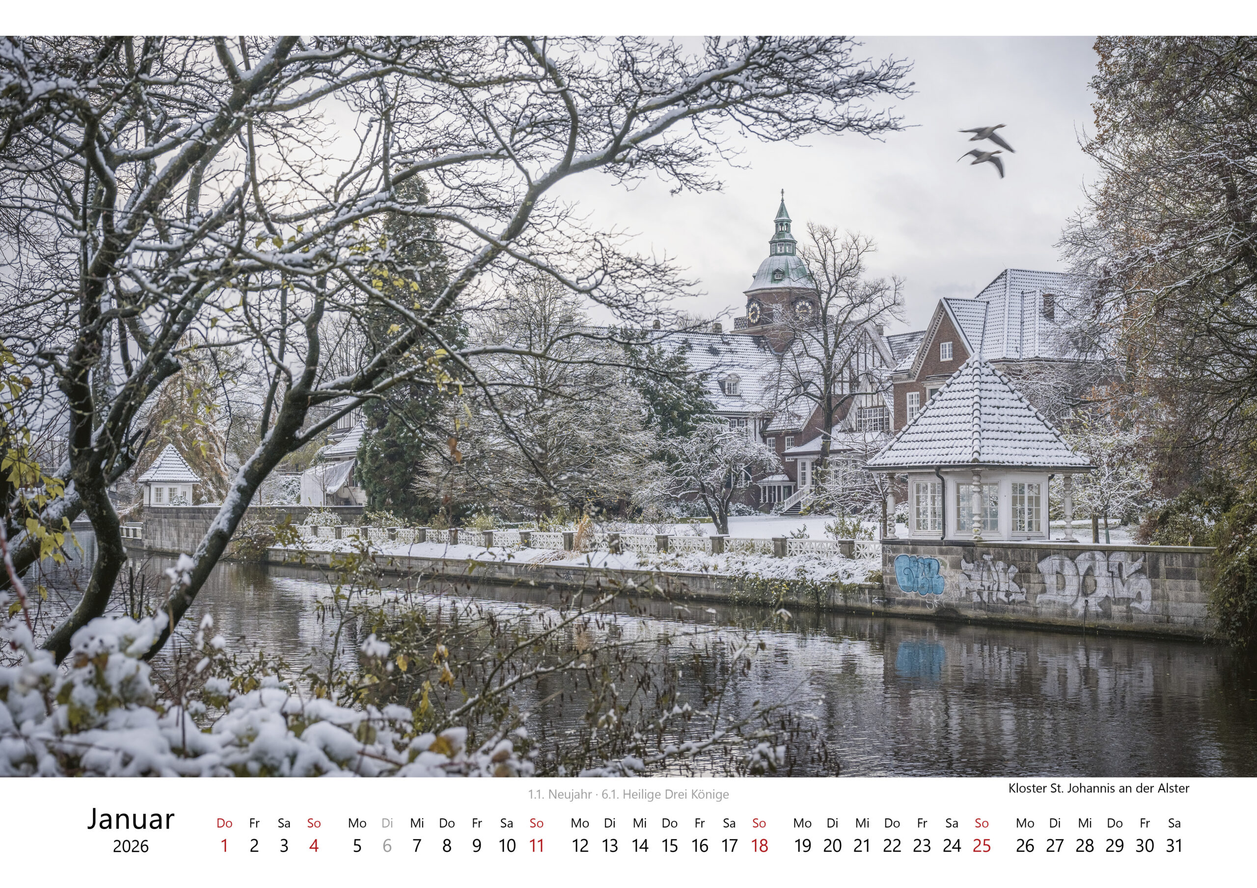 Kalender "Hamburg - Stadt am Wasser" 2026. Foto: Kerstin Bittner