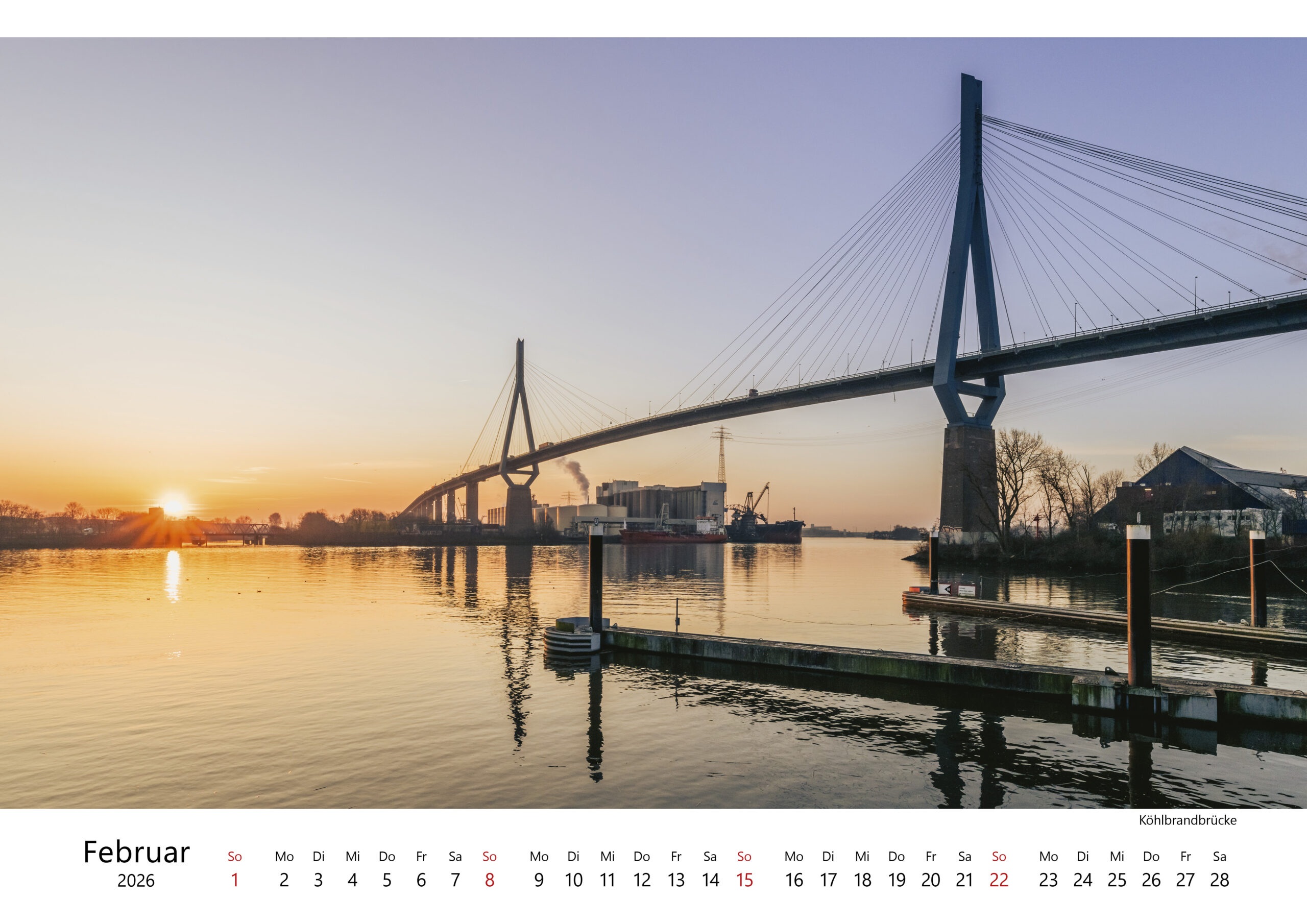 Kalender "Hamburg - Stadt am Wasser" 2026. Foto: Kerstin Bittner