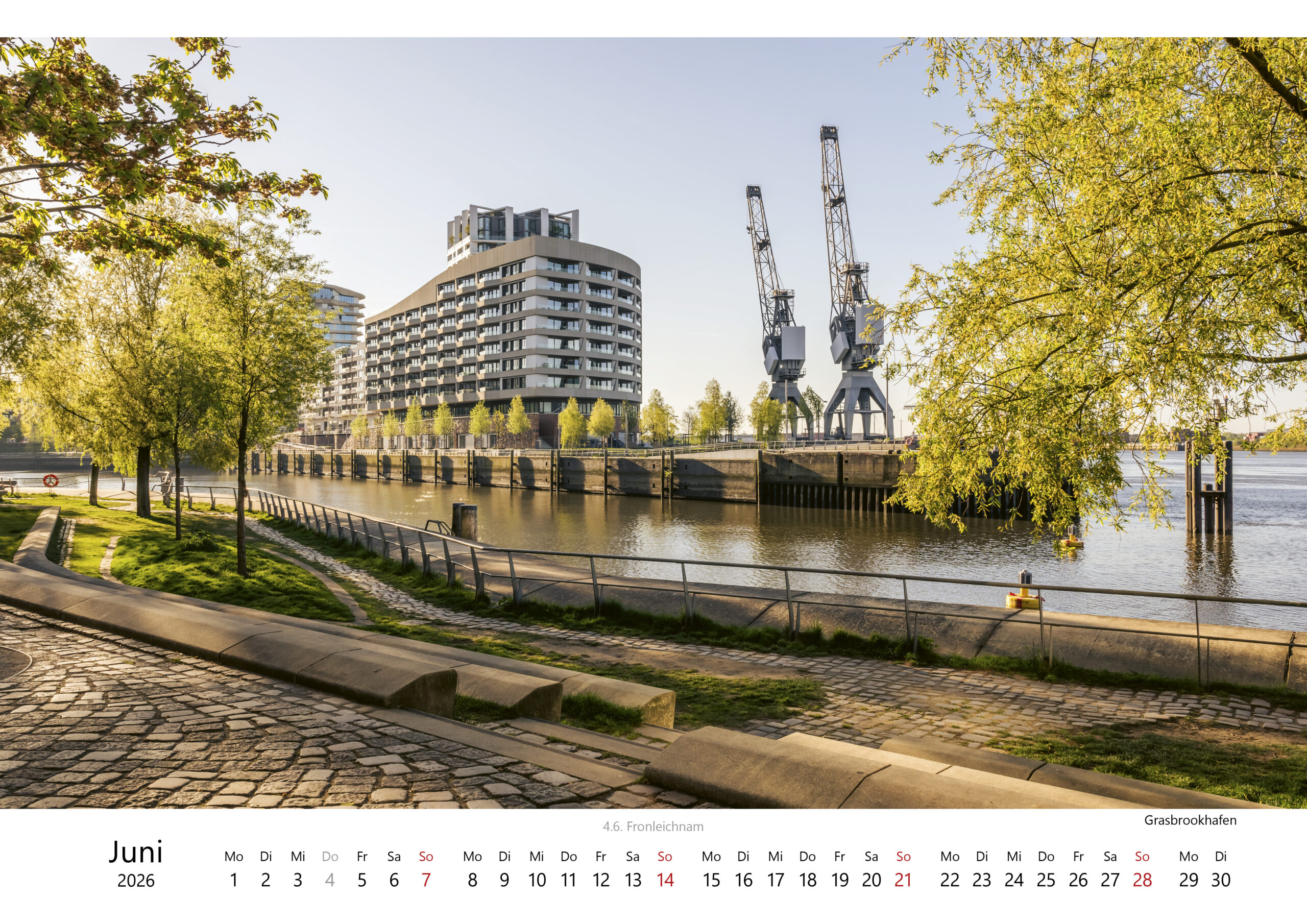 Kalender "Hamburg - Stadt am Wasser" 2026. Foto: Kerstin Bittner