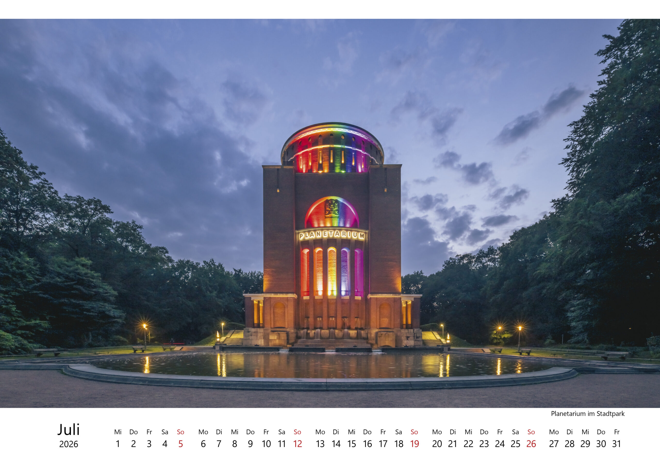 Kalender "Hamburg - Stadt am Wasser" 2026. Foto: Kerstin Bittner