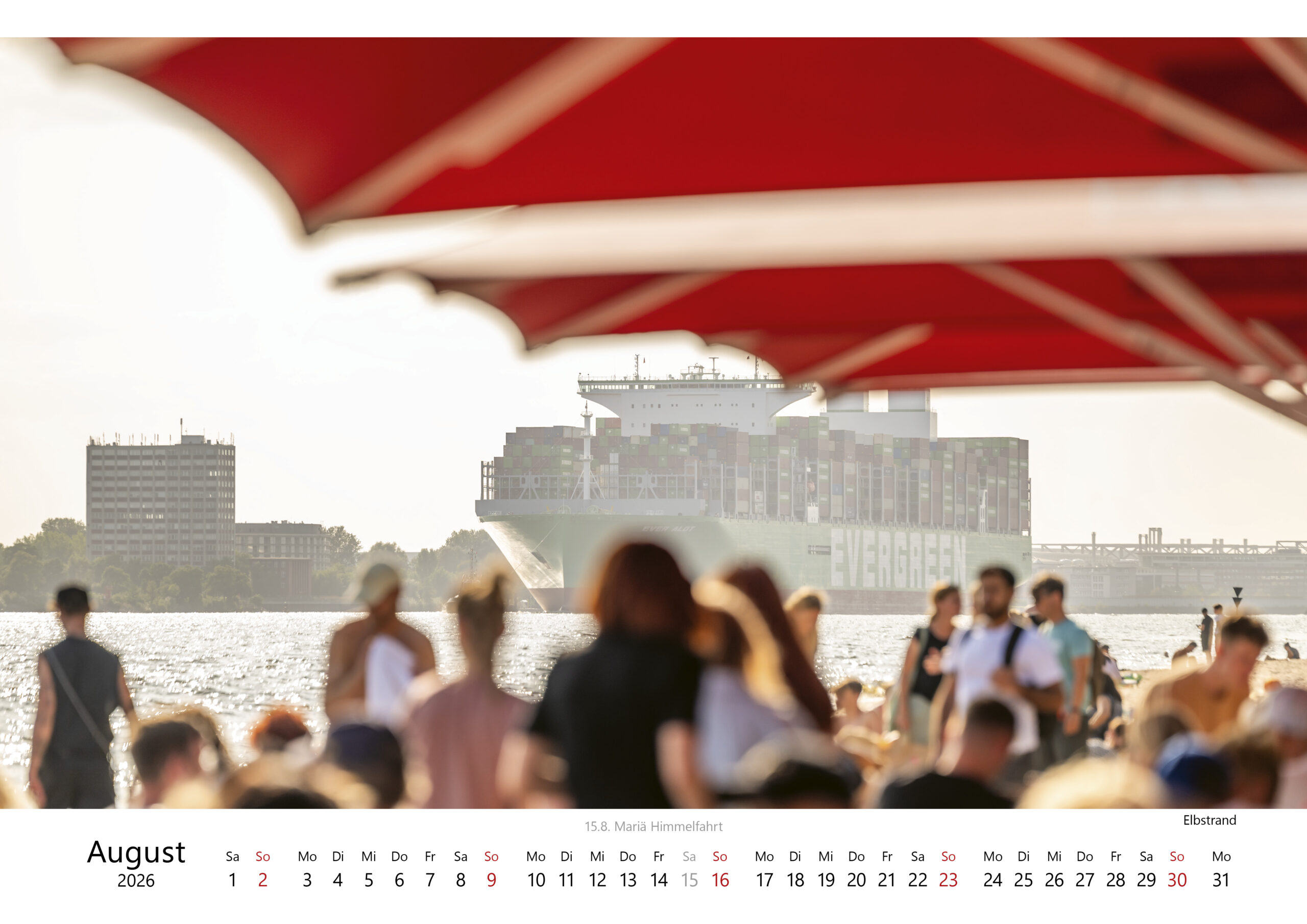 Kalender "Hamburg - Stadt am Wasser" 2026. Foto: Kerstin Bittner