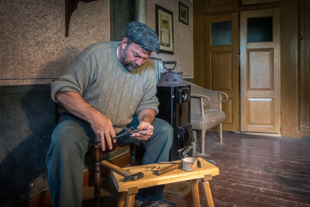 Darstellende der Gelebten Geschichte im Museumsdorf Wennerstorf. Foto: Kerstin Bittner