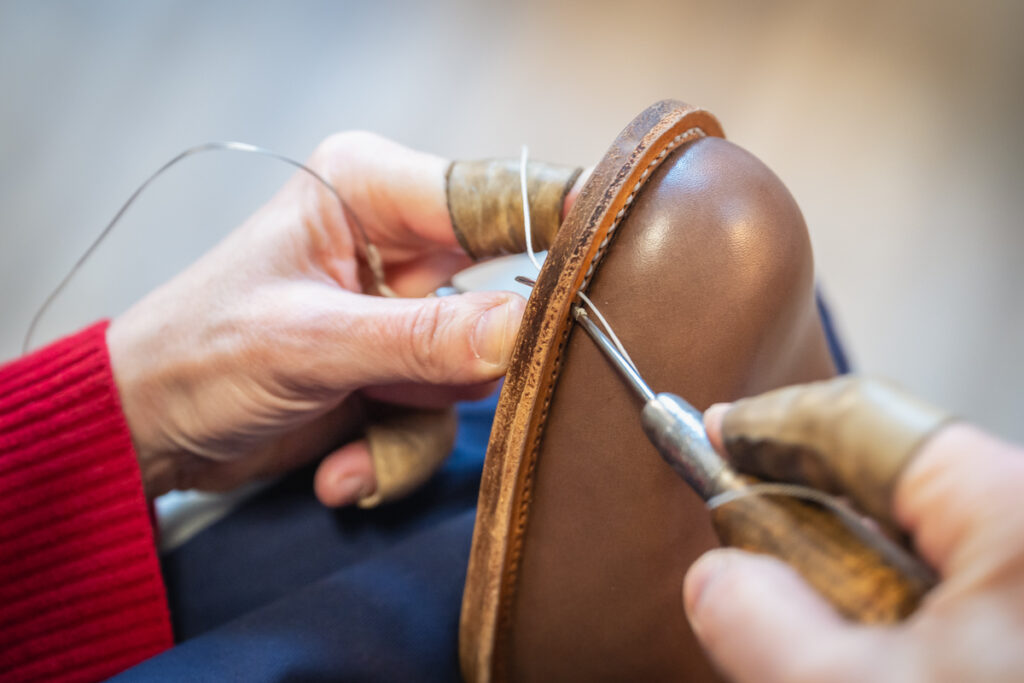 Maßschuhmacher-Werkstatt in Hamburg. Foto: Kerstin Bittner