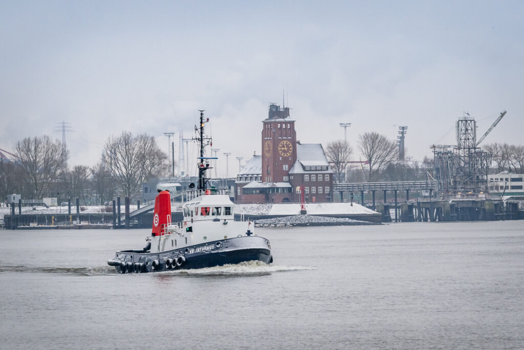 Lotsenhaus Seemannshöft im Winter. Foto: Kerstin Bittner