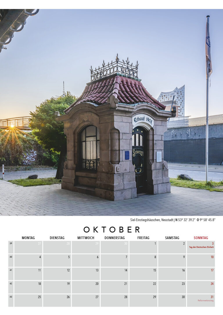 Kalender 2027: Auch das ist Hamburg. Foto: Kerstin Bittner