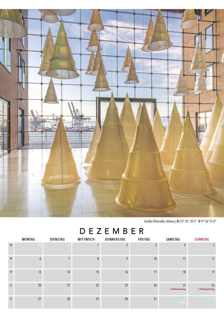 Kalender 2027: Auch das ist Hamburg. Foto: Kerstin Bittner