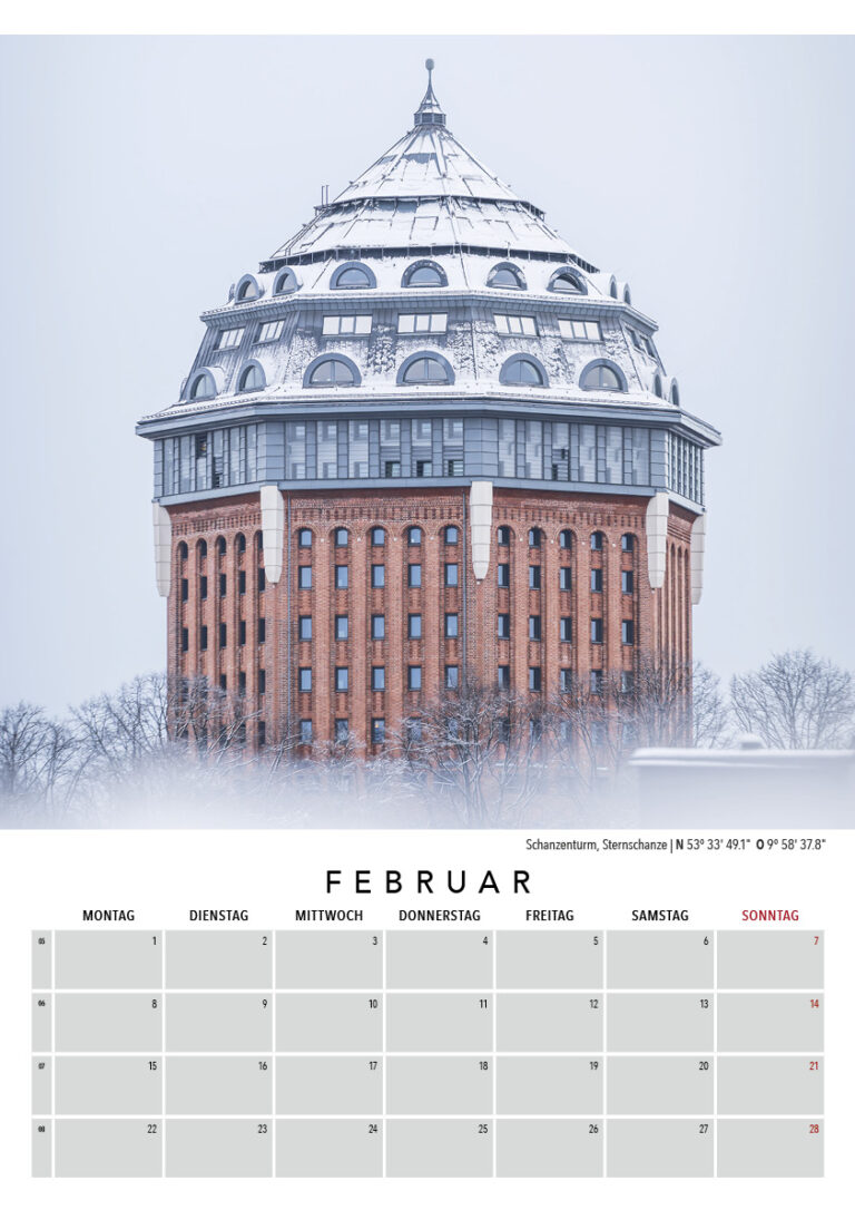 Kalender 2027: Auch das ist Hamburg. Foto: Kerstin Bittner