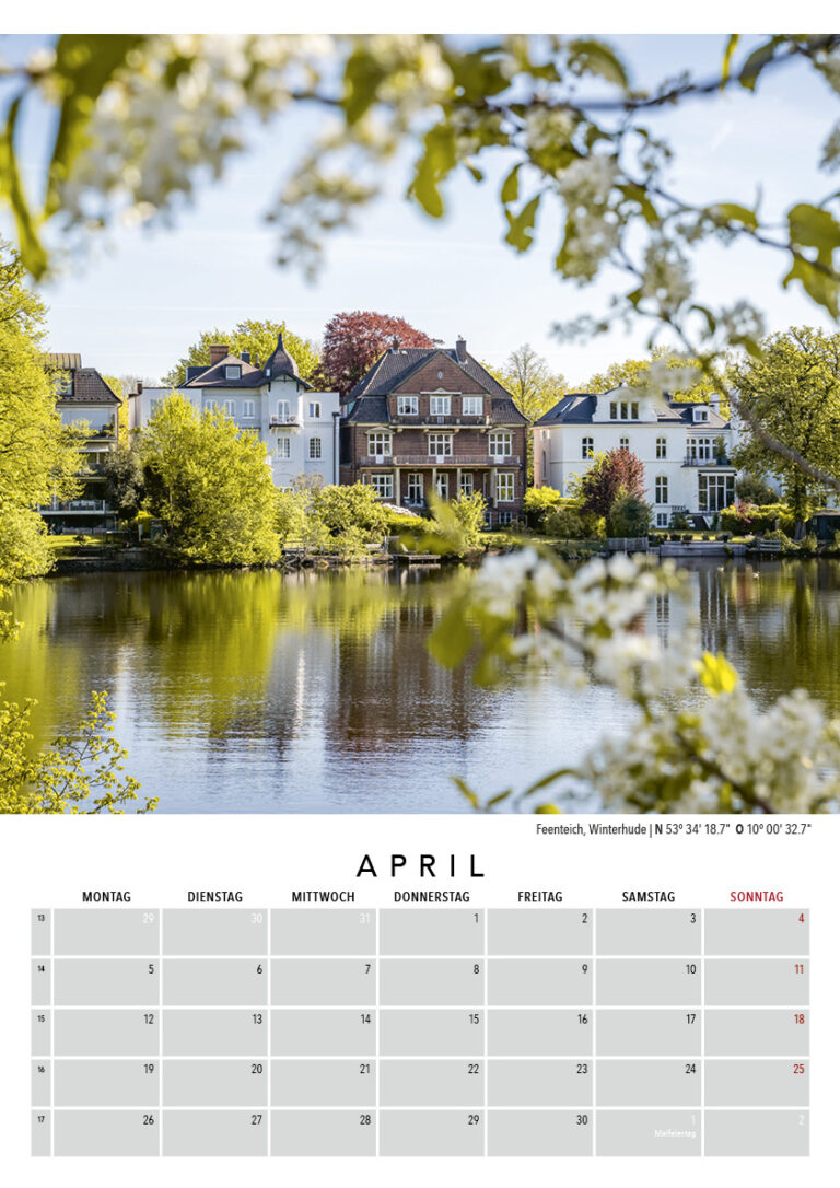 Kalender 2027: Auch das ist Hamburg. Foto: Kerstin Bittner