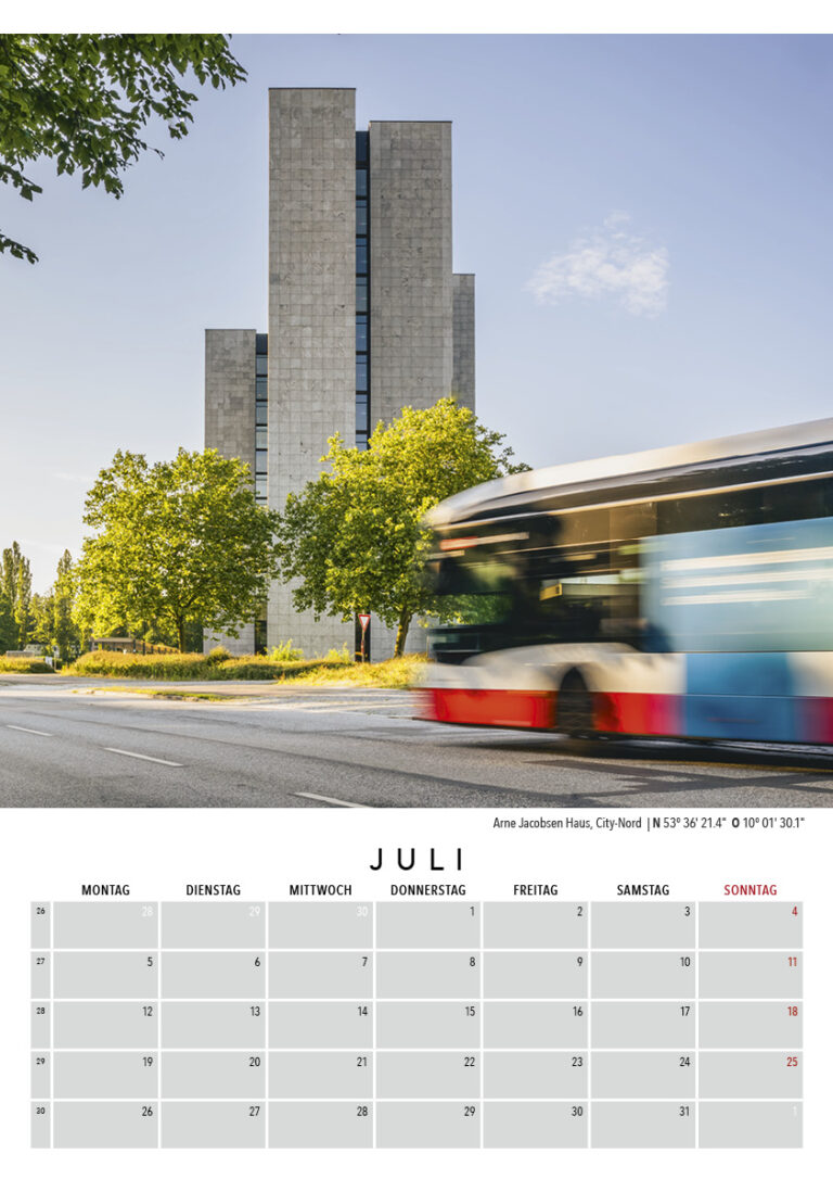 Kalender 2027: Auch das ist Hamburg. Foto: Kerstin Bittner