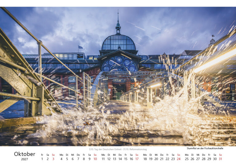 Kalender Hamburg - Stadt am Wasser 2027. Foto: Kerstin Bittner