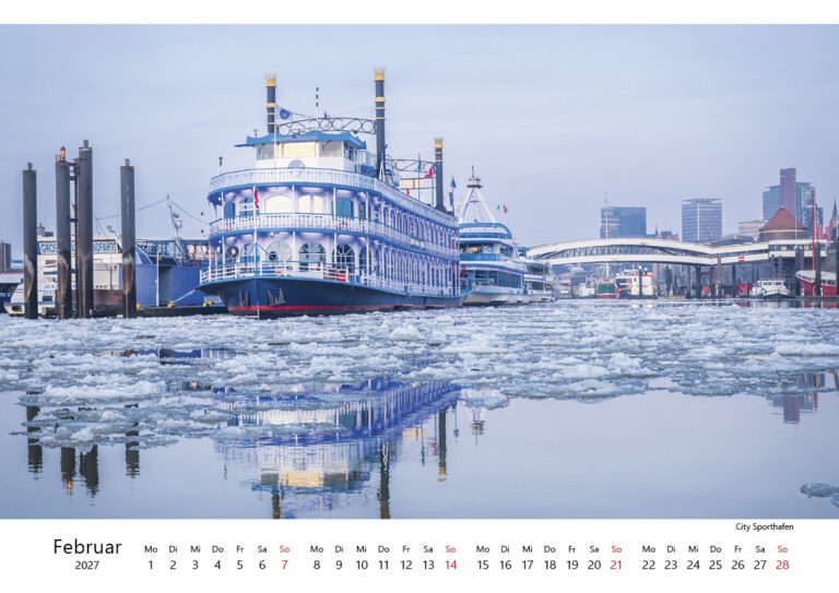 Kalender Hamburg - Stadt am Wasser 2027. Foto: Kerstin Bittner
