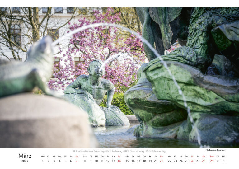 Kalender Hamburg - Stadt am Wasser 2027. Foto: Kerstin Bittner