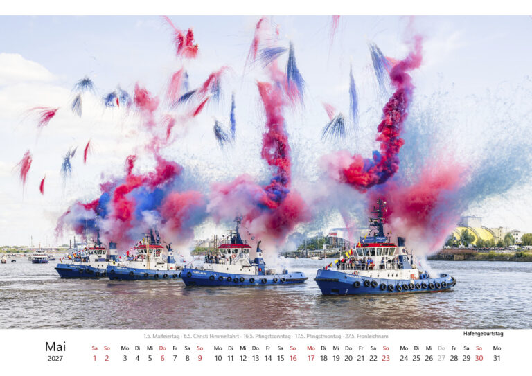 Kalender Hamburg - Stadt am Wasser 2027. Foto: Kerstin Bittner